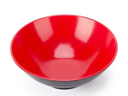 Melamine Curry Bowl Black Red 19 cm For Sale