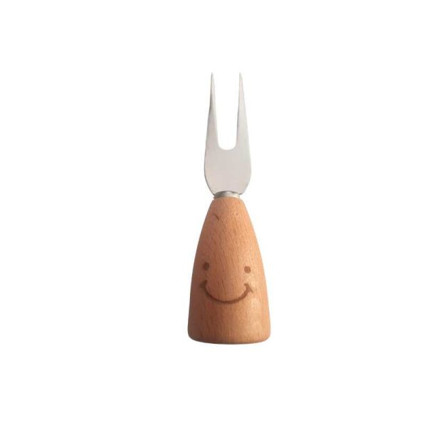 Wooden Handle Cheese Fork For Cheap