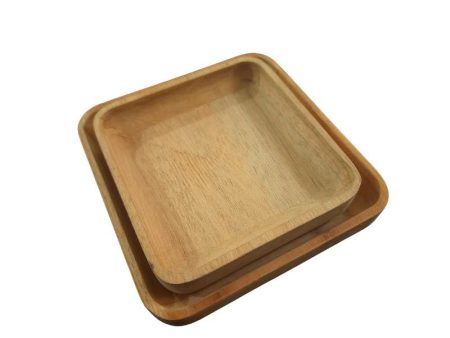 Multipurpose Square Wooden Tray Sale