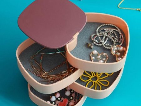 Rotatable Jewelry Organizer 4 Layers Online Sale