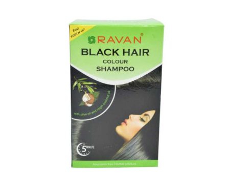 Ravan Black Hair Colour Shampoo 21 ml Cheap