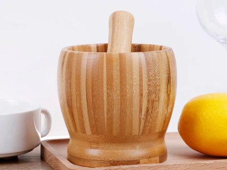 Wooden Pestle & Mortar 10 cm Discount